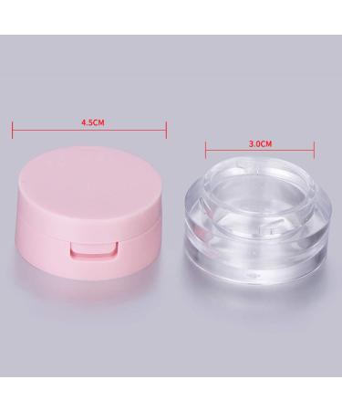 AKOAK 3ml Reusable Plastic Powder Box with Mirror - Leak-free Mini Travel Makeup Container - Buy Online on GoSupps.com