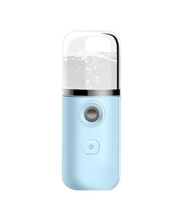 barenx Pulv risateur vapeur portable nano ionique pour le visage pour le maquillage hydratant ajouter du toner et du lait pur Bleu ciel
