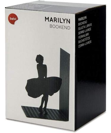 Buy Balvi Marilyn Black Metal Bookend - Unique Original Design for Stylish Book Storage | Shop Internationally - Buy Online on GoSupps.com