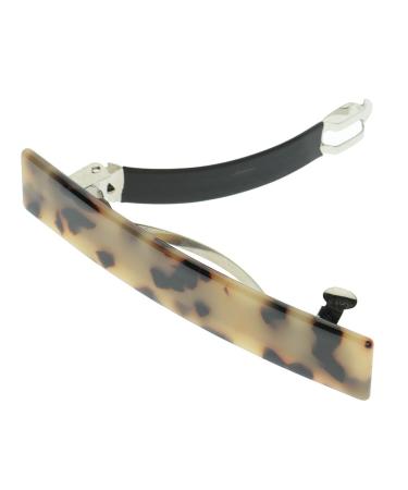 2pcs Vintage Slim Long French Hair Clips - Strong Ponytail Holder with Leopard Prints | International Shipping - Buy Online on GoSupps.com