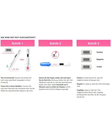 Digital Rapid Early Pregnancy Test - 3 Pack with 25 miu/ml Sensitivity | Accurate Weekly Results - Buy Online on GoSupps.com