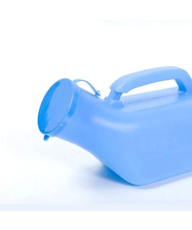 1 Packs -Men's Urinal Spill Proof Urinal -Anti-Spill Reusable for Men with Lid Urinal Funnel for Home Travel Outdoor Blue Happy - Buy Online on GoSupps.com