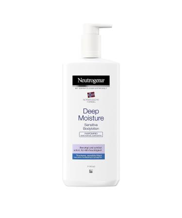 Neutrogena Norwegian Formula Body Lotion Deep Moisture Sensitive Fraucht Free for sensitive dry skin 400ml 400 ml (1 Series Pack) BodyTotion