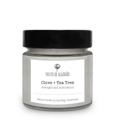 Natural Aromatic Candle | Clove + Tea Tree | 6.7oz