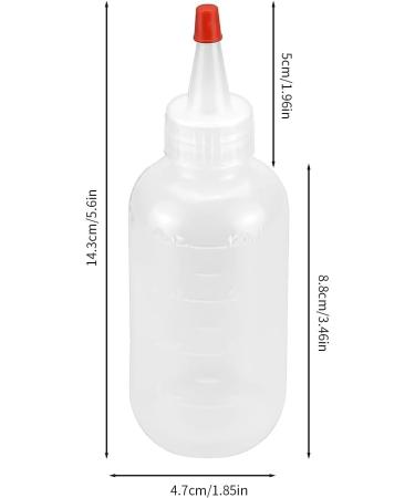 ZZLBZN Applicator Bottle 2Packs Squeeze Bottle with Nozzle 120ml Hair Oil Applicator Bottle for Salon Hair Care Hair Coloring Paint Art Glue - Buy Online on GoSupps.com