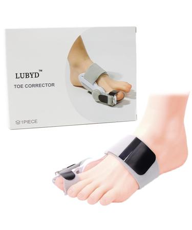 LUBYD Bunion Corrector for Women and Men Orthopedic Big Toe Straighteners Adjustable Bunion Splint with Knob Correction and Inner Silicone Pad Day Night Support for Bunion Relief