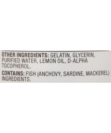 Amazon Elements Super Omega-3 Lemon Flavor Softgels - EPA & DHA Fatty Acids - 120 Softgels (1280mg per Serving) - Packaging May Vary - Buy Online on GoSupps.com