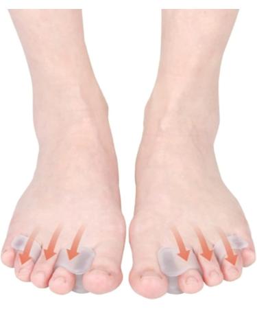 Gel Toe Separators 4-Pack | Correct Hammer Toes & Overlapping Toes | Pain Relief for Men & Women - Buy Online on GoSupps.com