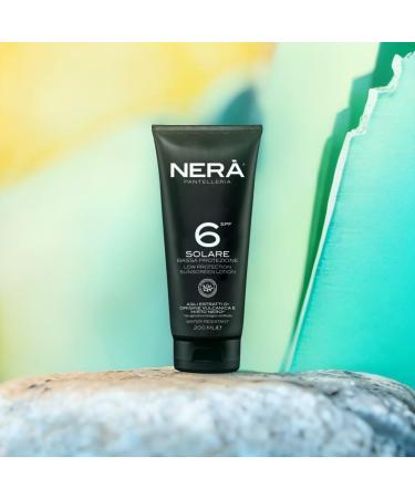 NERA Pantelleria SPF 6 Water Resistant Sunscreen Lotion: Low Protection 200ML Lotion with UVA & UVB Filters for Dehydration and Aging Prevention Men and Women - Buy Online on GoSupps.com