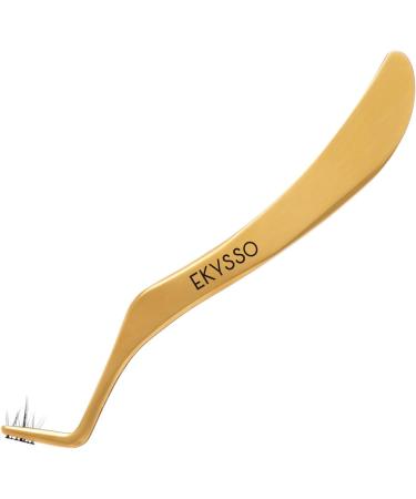 EKYSSO Eyelash Applicator Tools Set 2 PCS DIY Cluster Lash Tweezers Eyelash Clusters Tweezers for False Lashes Professional Curved Eyelashes Extension Tweezer for Individual Cluster Strip Lashes. - Buy Online on GoSupps.com