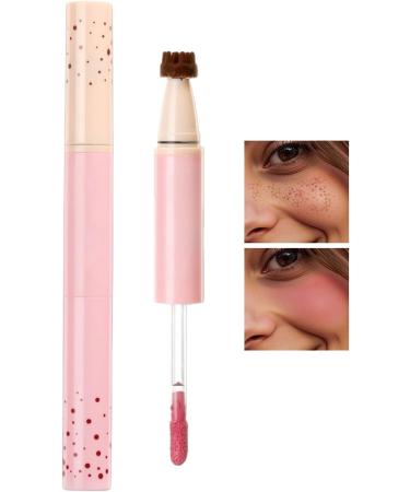 Tioheam Freckle stamp waterproof faux freckle stamp cream blush Cosmetics natural for women girls students cosplay face dates birthday costume travel photo shoots daily dates 01 - Buy Online on GoSupps.com
