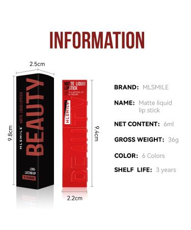 Buy Matte Liquid Lipstick & Velvet Lip Gloss - High Pigmented Long Lasting & Waterproof Lip Makeup Gift for Women - Buy Online on GoSupps.com