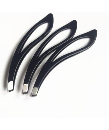 MAGICLULU Slant Tip Eyebrow Tweezer Men Suits Facial Hair Tweezers Suits for Men Tweezers for Men Eye Brow Shaping Kit Eyebrow Clip Tweezer Mens Black Suits Oblique Head Stainless Steel medium As Shown - Buy Online on GoSupps.com