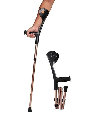 Forearm Crutches for Adults Aluminum Forearm Crutches Folding Forearm Crutches Crutch for Walking Suitable for Those with Leg Fractures and Limited Mobility