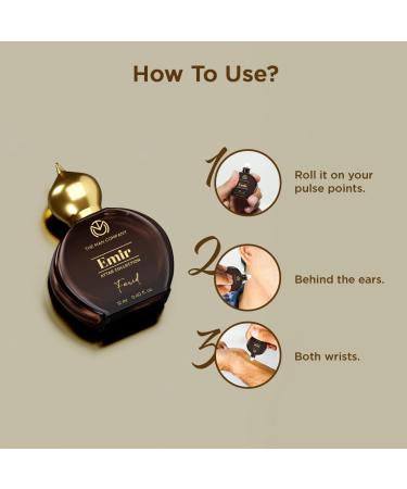 The Man Company 100% Alcohol-Free Attar Perfume for Men Farid Emir Collection | Premium Long Lasting Fragrance | 35% Highly Concentrated Perfume Oil - Buy Online on GoSupps.com