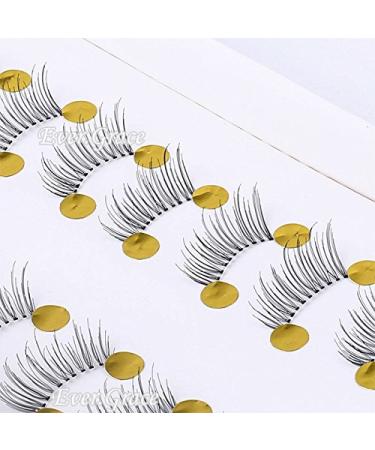 ICYCHEER 10 Pairs Beauty Makeup Mini Half Corner Black False Eyelashes Natural Fake Eye Lashes Makeup Tools (05)