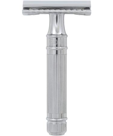 Edwin Jagger Double Edge Safety Razor - Premium Stainless Steel Shaving Tool - Buy Online on GoSupps.com