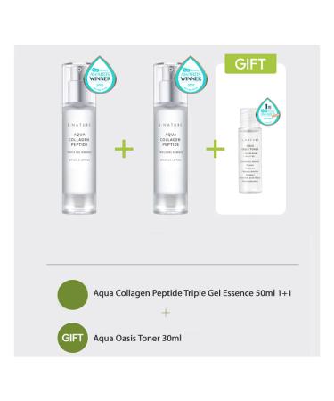 Shop Aqua Collagen Peptide Triple Gel Essence Serum & S Nature Toner Set - Best Korean Skin Care Set for Radiant Skin | Free International Shipping - Buy Online on GoSupps.com