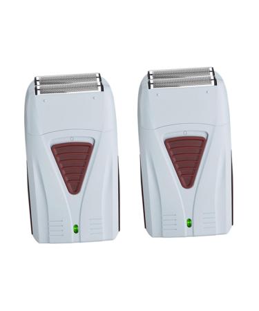 FRCOLOR 2 Pcs Razor Electric Shaver Male Shaver Face Shaver for Men Trimmers for Head Shaver Foil Shaver for Head Chargeable Nose Hair Shaver Rechargeable Beard Trimmer Cordless 14X10CMx2pcs Whitex2pcs