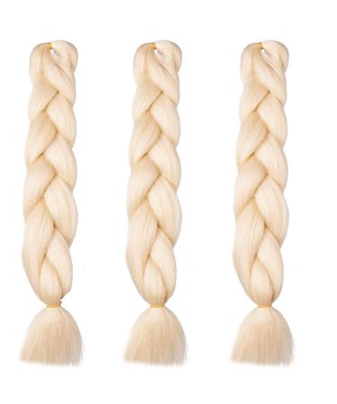 Buy 24-Inch Blonde 613# Braids Hair Extensions - 6PCs Pack - KanCalon Jumbo Synthetic Braiding Hair for International Shipping - Buy Online on GoSupps.com