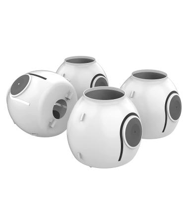 QT BABY Universal Fit Door Knob Covers - Childproofing Safety Cover for Kids - Upgraded Design, Easy Grip, White, Round Shape - Pack of 8 - Buy Online on GoSupps.com