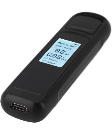 Breathalyzer Alcohol Tester High Accuracy LCD Display USB Charging Portable Automatic Shutdown Breath Alcohol Tester for Home Personal (Black) - Buy Online on GoSupps.com