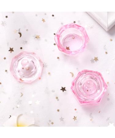 Minkissy 2-Set Nail Art Crystal Cup Shell - Premium Manicure Powder Holder & Dappen Dish for Acrylic Nails - Perfect for Moisturizing & Water Diving - Buy Online on GoSupps.com