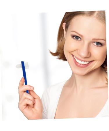 Iwowhero Double-Headed Toothbrush for Dentures | Effective False Teeth Cleaning Brush - 1 Pack - Buy Online on GoSupps.com