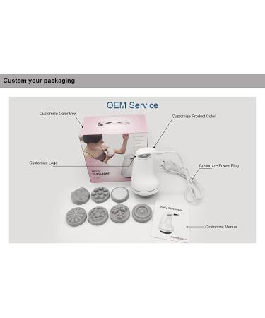 CHAKGER Handheld Cellulite Remover Massager | Electric Slimming Full Body Massager with 8 Heads | Ideal for Muscle, Leg, Butt, Thigh, Drain Massage - Buy Online on GoSupps.com