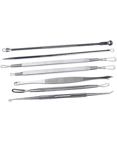 PLAFOPE 14 Pcs Blackhead Removal Extractor Tools Comedone Extractor Blackhead Extractor Silver - Buy Online on GoSupps.com