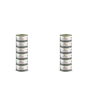 almo nature Mega Pack - Tuna with Squids 6 x 70g Cans (Pack of 2) 4 g (Pack of 12)