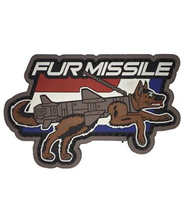 Mil-Spec Monkey Fur Missile PVC Morale Patch (Full Color)