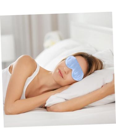 Silk Sleep Eye Mask | Adjustable Comfortable Blindfold for Sleeping & Travel | Blue | 1 Count - Buy Online on GoSupps.com