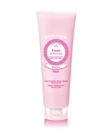 Perlier: Fresia di Lanzarote Moisturizing Body Cream Freesia Scent * 8.4 Fluid Ounces (250mL) Tube * Italian Import by Perlier
