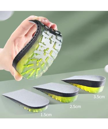 CSCDD Increase Height Insoles - Gel Soft PU Invisible Heightening Pads for Men & Women - 1.5cm Elevation - Buy Online on GoSupps.com