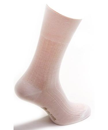 Daniel Jacob Men's 6 Pairs Of Socks 100% Cotton For Diabetic People 9.5-11 (UK) 44-46 (EU) 10.5-12 (US) White