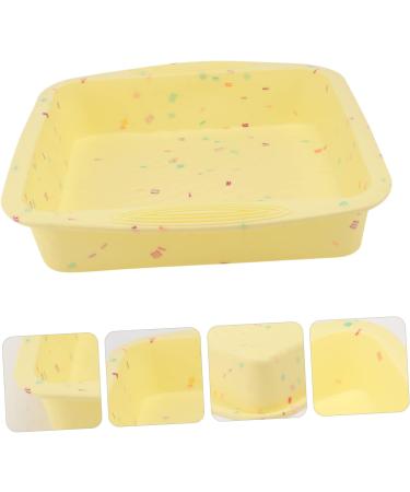 IMIKEYA 3 Pcs Cake Mold Roasting Pan Baking Pans Cupcakes Cupcake Pans Silicone Baking Molds Silicone Mold Silicone Baking Pan Non-Stick Baking Mold Silicone Bakeware Oven Silica Gel Fudge 26.5x24.5cmx3pcs Yellowx3pcs - Buy Online on GoSupps.com