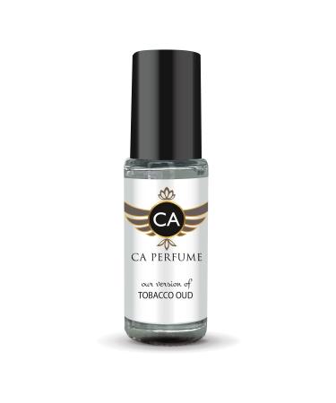 CA Perfume Impression of Tom F Tobacco Oud For Women & Men Replica Fragrance Body Oil Dupes Alcohol-Free Essential Aromatherapy Sample Travel Size Concentrated Long Lasting Roll-On 0.14 Fl Oz/4ml-X1