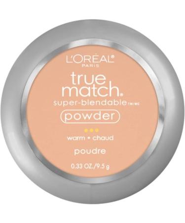 L'Oreal Paris True Match Super-Blendable Powder, Natural Beige, 0.33 oz. W4 Natural Beige