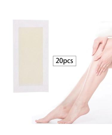 Harayaa 20 Disposable Facial Wax Strips - Gentle Hair Removal for Eyebrows Arms Chin | Ready-to-Use Yellow Wax Strips - Buy Online on GoSupps.com