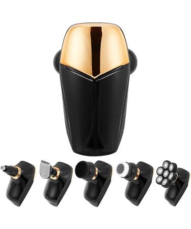 Buy 5 in 1 Electric Razor for Men | Waterproof & Rechargeable Shaver with LCD Screen | 7 Blades & Nose Hair Trimmer - Buy Online on GoSupps.com