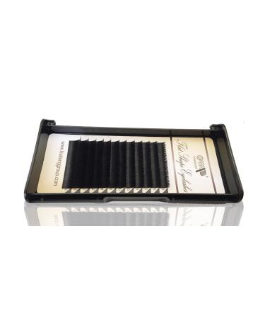 Buy Individual Flat Shaped Silk Eyelash Extensions - Semi Permanent Makeup C2.0 | 8-18mm | 12 Rows Tray (12mm) - International Shipping Available - Buy Online on GoSupps.com