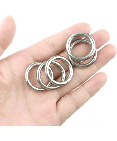 Hamineler 20 PCS Smoothing Welded 304 Stainless Steel O-Ring Welded Round Rings for Camping Belt  Dog Leashes  Luggage Accessories (4mm20mm ID) - Buy Online on GoSupps.com