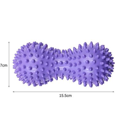 Relax and Rejuvenate with 2-Piece Nuzamas Peanut Massage Ball - Ideal for Hand & Foot Massage Yoga Trigger Point Therapy & Acupuncture - Purple - Buy Online on GoSupps.com