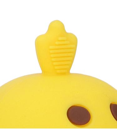 Bite Ring Toys - Silicone Sweet Chick Shape Pacifiers with Biting Stems for Babies (Lemon Yellow) | Soothing Day & Night Solution - Buy Online on GoSupps.com