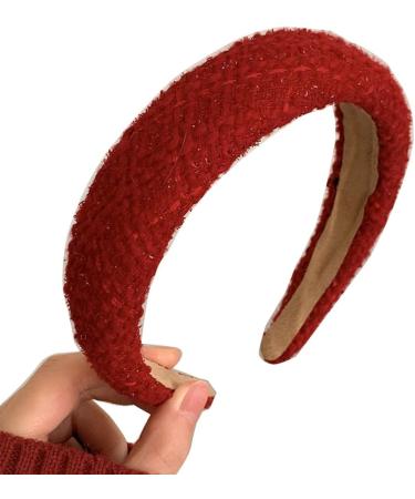 TQUXNGA Christmas Fabric Headband Aesthetic Thick Foam Hairhoop Festive Headdress Casual Hairband Vintage French Style Headwear 1188C - Buy Online on GoSupps.com