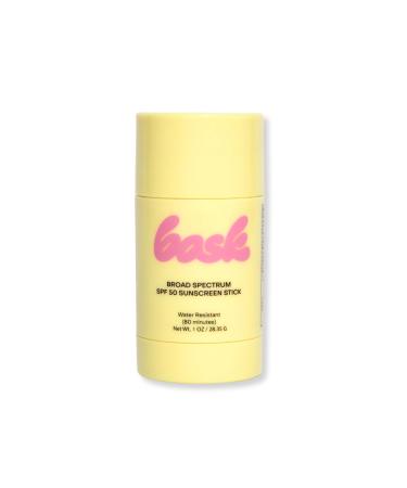 Bask SPF 50 Sunscreen Stick Fragrance Free Reef Safe Face & Lip Sunblock for Skiing Snowboarding & Winter Sports Broad Spectrum Moisturizing & Travel-Friendly Sun Stick 1oz