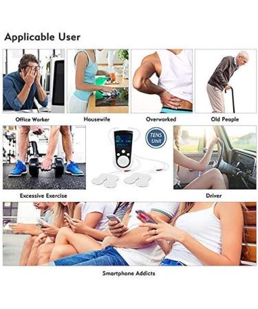 Rechargeable TENS Unit Machine for Pain Relief & Muscle Strength - Medical Body Massager for Shoulders, Lower Back, Ab's, Legs, Knee - Electrical Muscle Stimulator - Buy Online on GoSupps.com
