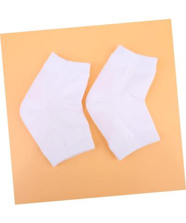 2 Pairs Gel Spa Socks Rough Calluses Socks Breathable Socks Overnight Moisture Socks Ankle Socks Foot Moisturizer Socks Heel Sleeves Protectors Women's Anti-Crack Heel Socks White - Buy Online on GoSupps.com