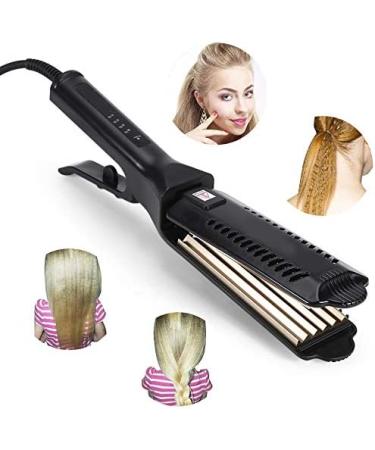 6 Teeth Hair Crimper for Women - Adjustable Temperature Styling Tool with Ceramic Tourmaline Plate | Volumizing Hair Iron for Corrugated Waves - Buy Online on GoSupps.com